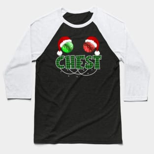 Funny Chest Nuts Couples Christmas Chestnuts Baseball T-Shirt